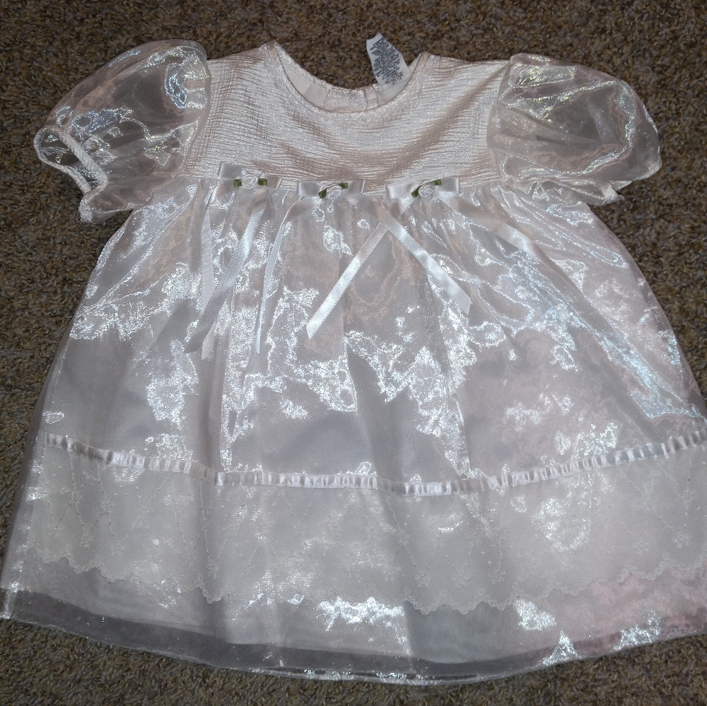 Vintage Rose Cottage Baby Dress